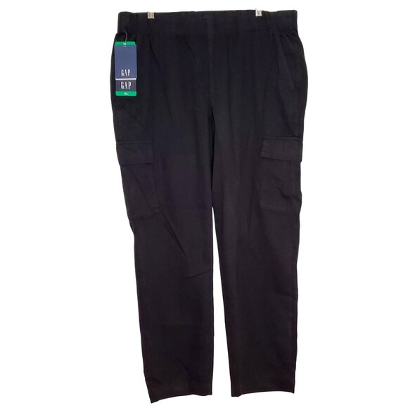 GAP Pants - Gap Womens Black Cargo Pants XL Elastic Waist